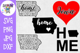 Iowa US State SVG Decal Bundle - 50 States SVG
